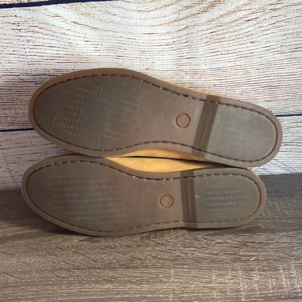 Mens Like New Timberland Boat Shoes Size 10.5 Brown & Tan